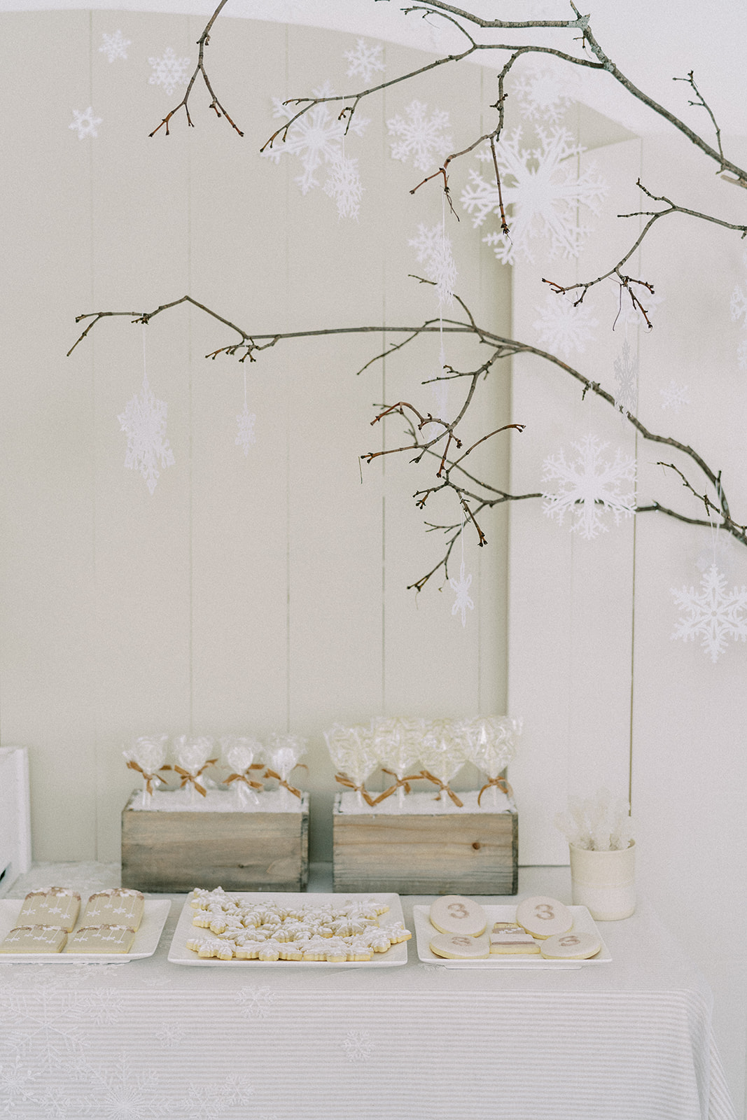 Snowflake Cookies, Winter Party Favors